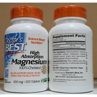 Doctor's Doctor's doctor doctors best magnesium chelated 100% high absorption 100mg 100mg Contents 1
