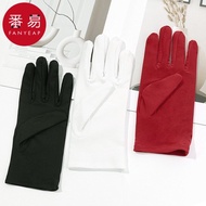 [READY|STOCK] Gloves/Etiquette B1P50-White Cotton Driving Thick Wear-Resistant Men Women Display Ant