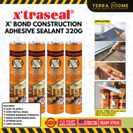 X'traseal X'bond Construction Adhesive Sealant 320G/ Wainscoting / Gam Kayu / Max Bond / silicon