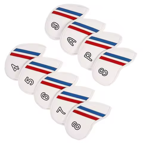 Waterproofs Headcover Golfs Iron Club Head Cover PU Leather Golfs Head Cover Rod Head Protective Cas