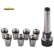 1set MT2 ER20 M10 MTB2 Collet Chuck Morse#2 Taper ToolHolder+7pcs spring collet CNC Milling Extensio