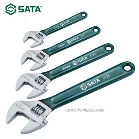 SATA american brand nut adjustable wrench universal mini small big spanner wrench adjustable head ja