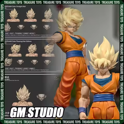 GM Studio Son Goku Legendary Super Saiyan Goku Head Face Accessories Pack Dragon Ball Anime Son Goku