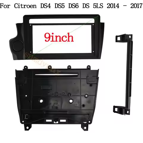 2 Din 9" Car Frame Adapter For Citroen DS4 DS5 DS6 DS 5LS 2014 - 2020 Android car Radio Dask Kit Fas