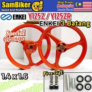 ENKEI 3 Batang Sport Rim Y125 ORIGINAL Full Chop Rim Orange Yamaha Y125Z Y125ZR 125Z 125ZR  1.4/1.6 