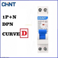 CHINT Curve Type D 1P+N DPN NXB-40 TypeD 30MA MCB 18MM Cicuit Breaker With Integral Overcurrent Prot