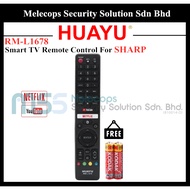 HUAYU Smart TV Android TV Remote Control Replacement For Sharp Aquos With Netflix/Youtube Browser (R