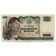 Bl4086 Per 1 Lembar Uang Kuno 500 Rupiah Tahun 1968 Lipat Tengah