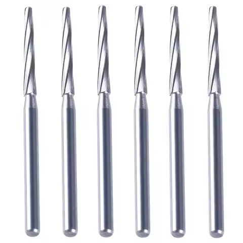AZDENT Dental Surgical Tungsten Carbide Bone Cutters Finishing Burs FG Bur 28mm 6pcs/Box Dentistry T