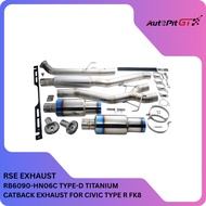 RSE TYPE-D TITANIUM CATBACK EXHAUST FOR CIVIC TYPE R FK8 (RB6090-HN06C)