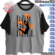 BASKETBALL T-SHIRT BIG SIZE CODE JA148 JUMBO 2XL 3XL 4XL 5XL 6XL 7XL 8XL 9XL 10XL