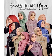 PREMIUM COTTON VOILE PLAIN, TUDUNG BAWAL PLAIN