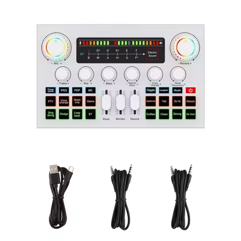 M67K-K Song Recording F999 Ultra Sound Card Bluetooth Touch Screen Mixer Live Sound Card Independent