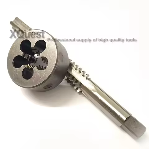 2PCS Metric Trapezoidal thread tap and Die set Tr16 T16 TR16X2 TR16X3 TR16X4 Left hand taps Right Ro