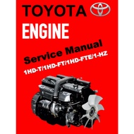 TOYOTA ENGINE 1HD-T / 1HD-FT / 1 HD-FTE / 1HZ SERVICE REPAIR WORKSHOP MANUAL