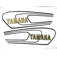 Yamaha YB100 Fuel Tank Sticker YAMAHA Gold Wording