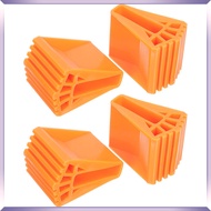 pinjun 4 Pcs Telescopic Ladders Legs for Furniture Stabilizer Pads Rubber Feet Floor Mat 9.30X6.40X6