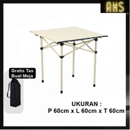 AMS - Camping Folding Table Portable Folding Table 60cm x 60cm x 60cm MG993