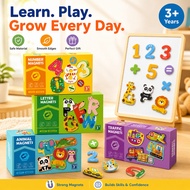 Baby Magnetic Puzzle Toy Montessori Early Education Toy Number Animal Cognition Puzzle Toy 0~3Y+