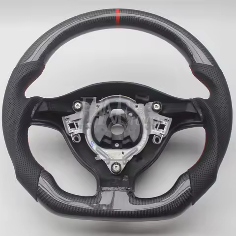 Replacement Real Carbon Fiber Steering Wheel with Leather for VW Volkswagen Golf 4 Mk4 GTI 1997-2002