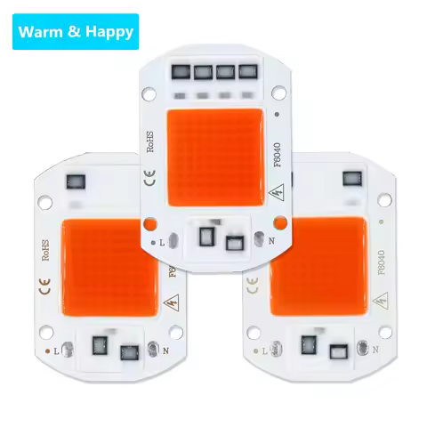 AC220V Full Spectrum 380-840NM Chip 5W 10W 20W 30W 50W LED COB Light Bulb Vegetable and Flower Plant