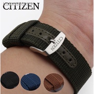 Straps &amp; Clasps Watch Accessories ☢CITIZEN Watch Band Male Eco-Drive Accessories Blue Sky Envoy 20 22 23mm Nylon Canvas