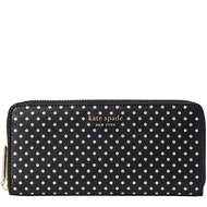 Kate Spade Spencer Metallic Dot Slim Continental Wallet in Black Multi k4546