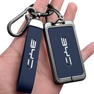Leather Car Key Case Full Cover Shell Holder Protection For BYD Tang EV600 Han EV Yuan ATTO 3 Song P