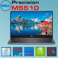 Laptop máy trạm DELL Precision M5510 Core i7/Xeon E3 32gb Ram 512gb SSD Quadro M1000M 15.6inch Full