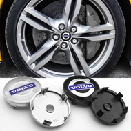Volvo 4pcs 60mm Wheel Center Hub Modification Cover Rim Badge Cover For Volvo V60 V90 XC90 S60 S90 X