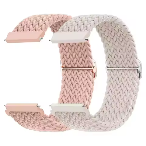 20mm 22mm Band for Samsung Galaxy Watch 4/5/6/5 Pro/6 Classic/gear S3/active 2 Braided Solo Loop Bra