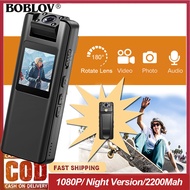 ตัวกล้อง A22 Body Camera BOBLOV กระเป๋าตำรวจขนาดเล็กกล้องวีดีโอกับการมองเห็นได้ในเวลากลางคืน IR 180 