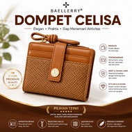 Celisa Wallet BAELLERRY Short CardWanita WA1295B7 Coin Zipper WA1295B7 Folding SlotELEGAN