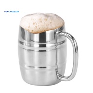 PEK-230/300/450ml Double-Layer Portable Stainless Steel Coffee Beer Mug Drinking Cup