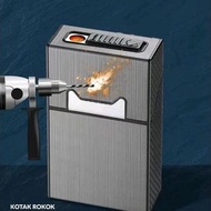 COD KOTAK ROKOK +KOREK API ELEKTRIK KOTAK ROKOK YH 093 TEMPAT ROKOK