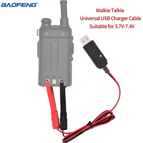 Baofeng Walkie Talkie Universal USB Charger Kabel untuk BaoFeng UV-5R UV-82 BF-888S TYT Retevis Radi