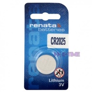 100% RENATA BATTERY CR2025 (SWISS MADE) LITHIUM CR2025 3V COIN CELL BATTERY
