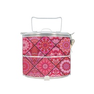 BDARI Stainless Steel Tiffin Carrier 2-Tier Food Container (10cm) [Free Add Name] Mangkuk Tingkat