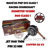 WAVE125 PNP EX5 CLASS 1 RACING CRANKSHAFT JET ROD 7MM COPPER PIN 22MM FURIOUS ONCE