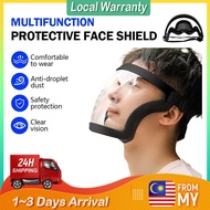 Protective Hybrid Face Shield Anti Fog Dust Transparent Riding Full Face Mask Protection Reusable Un