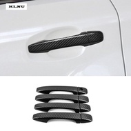 KLNU For TOYOTA WISH 2010-2017 carbon fiber pattern car door handle cover trim,WISH door handle decoration