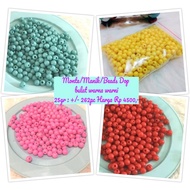 ECER - Monte / manik / beads dop bulat warna warni ukuran 8mm (10gr)