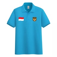 Allium Collection / Kaos Kerah Pria Polo Logo Garuda Bendera Indonesia / Kaos Pria Polo Logo