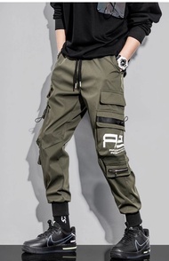 Multi-pocket Work Pants Functional Overalls M-5XL Tactical Pants Men pants seluar lelaki Long pants
