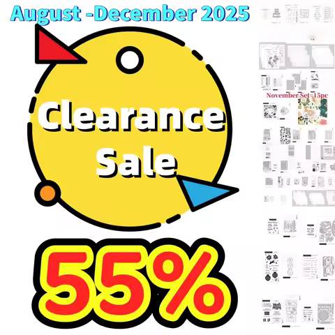 Collected from August to October 2025 Metal Cutting Dies Clear Stamps Stencil Hot Foil for DIY Scrap