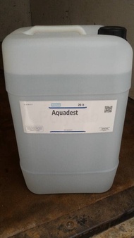 Aquades/ Aquadest/ Akuades/ Air Suling, 20 Lt