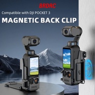 BRDRC Magnetic Mount for DJI Osmo Pocket 3 Quick Release Back Clip Adjustable Desktop Base Stand Vlo