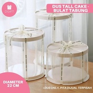 TERLARIS CAKE BOX BULAT MIKA KUE TART TINGGI TALL CAKE BOX TRASNPARAN