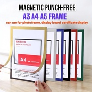 Magnetic Display Frame A3 A4 A5 Display Board Wall Stick Certificate Office Adhesive Wall Frame Gamb