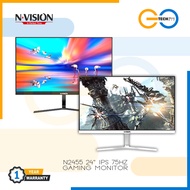 Nvision N2455 24" IPS 75Hz White / Black 1920X1080 Frameless Flat Gaming Monitor